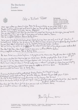 Lot #5065 Bob Dylan Handwritten Lyrics for 'Like a Rolling Stone' - Image 1