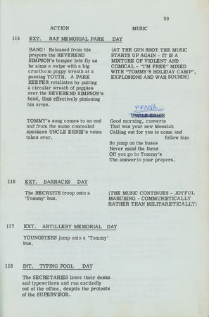 Lot #5117 The Who: Pete Townshend Hand-Annotated Tommy Screenplay - Image 9