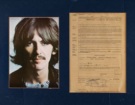 Lot #5036 Beatles: George Harrison Document Signed - Image 3