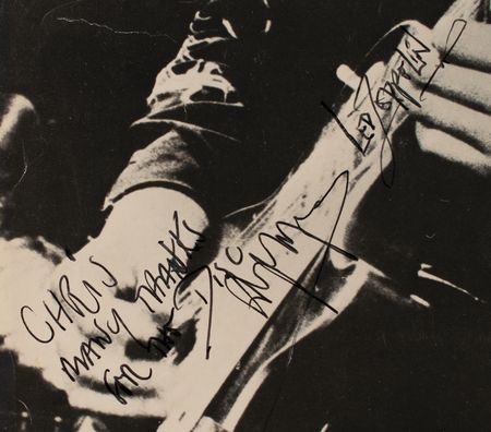 Lot #5142 Led Zeppelin: Jimmy Page Signed Poster - Image 2