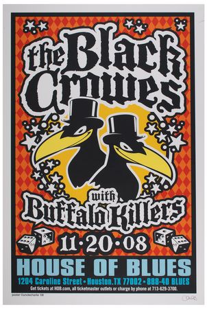 Lot #5437 The Black Crowes Poster by Uncle Charlie
