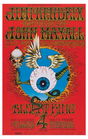 Lot #5091 Jimi Hendrix 'Flying Eyeball' Reprint