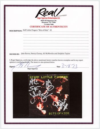 Lot #5367 Stiff Little Fingers (2) Signed Albums - Image 3