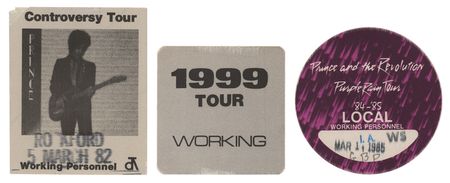 Lot #5417 Prince Lot of (3) Backstage Passes