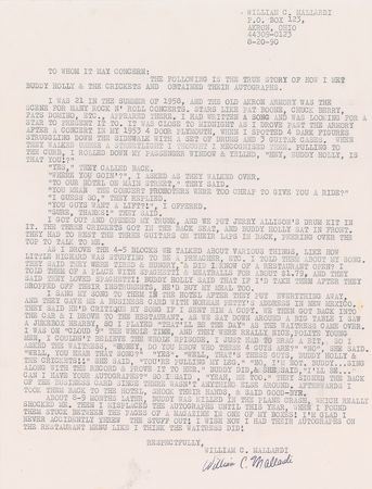 Lot #5179 Buddy Holly and the Crickets Signed Business Card - Image 3