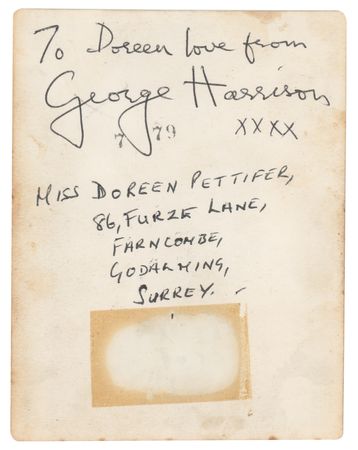 Lot #5035 Beatles: George Harrison