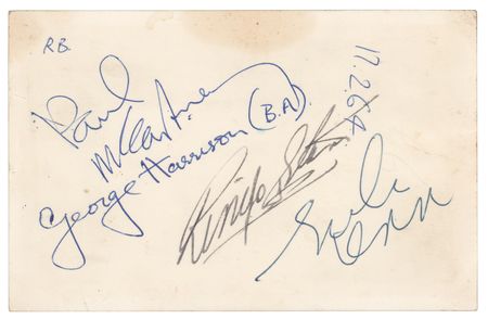Lot #5010 Beatles Signed Photograph - Image 1