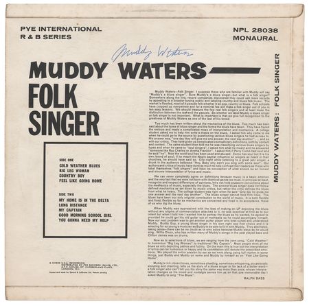 Lot #5176 Muddy Waters Signed Album