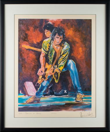 Lot #5101 Rolling Stones: Ronnie Wood Signed Print - Image 2