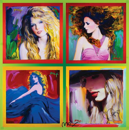 Lot #5434 Taylor Swift and Peter Max Signed Print - Image 1