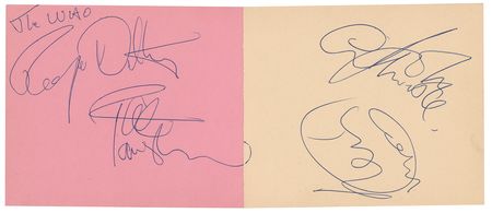 Lot #5118 The Who Signatures