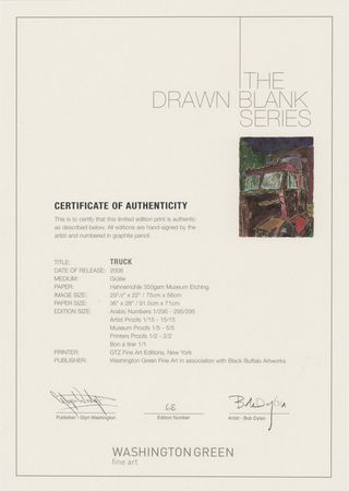 Lot #5066 Bob Dylan Suite of (6) Signed Prints - Image 12