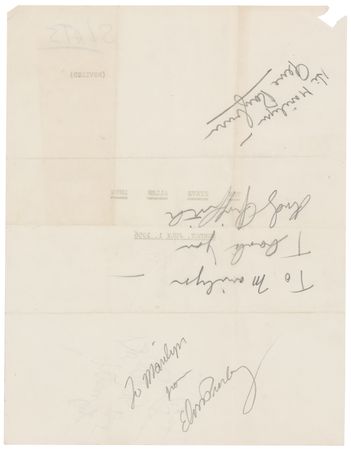 Lot #5064 Elvis Presley Signature - Image 1