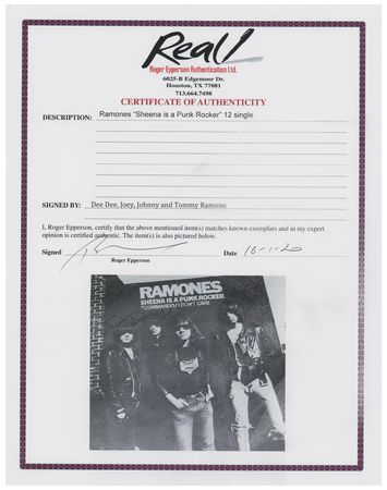 Lot #5340 Ramones Signed Album - Image 2
