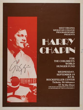 Lot #5187 Harry Chapin Signed Poster