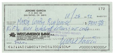 Lot #5136 Grateful Dead: Jerry Garcia