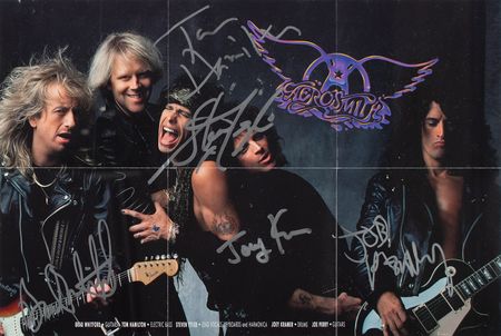 Lot #5257 Aerosmith Signed CD Booklet - Image 1