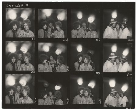Lot #5087 Jimi Hendrix Experience 1967 Contact Sheet by Gered Mankowitz - Image 1