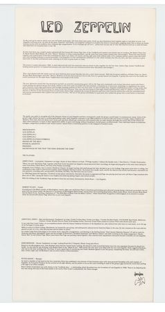 Lot #5150 Led Zeppelin 1976 Promotional Booklet - Image 2