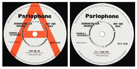 Lot #5005 Beatles 45 RPM Demonstration Single for 'Love Me Do' - Image 2