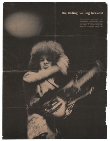 Lot #5082 Jimi Hendrix and Noel Redding Signed Life Magazine Pages Inscribed to Redding's Mother - Image 2