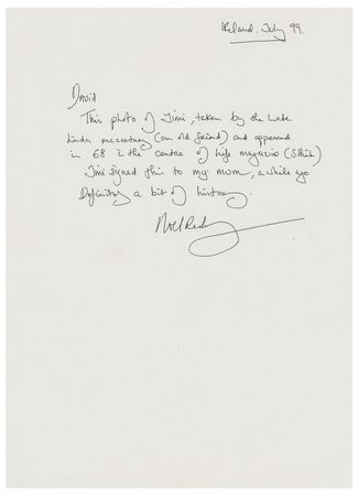 Lot #5082 Jimi Hendrix and Noel Redding Signed Life Magazine Pages Inscribed to Redding's Mother - Image 4