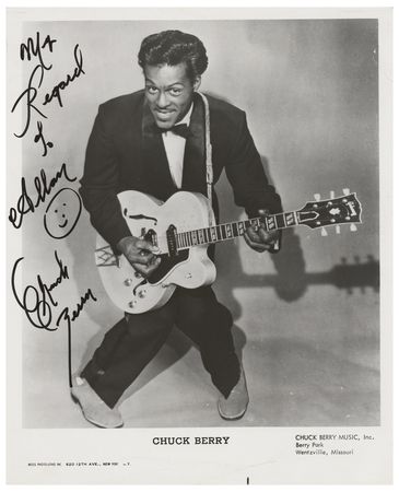 Lot #5182 Chuck Berry Signed Photograph