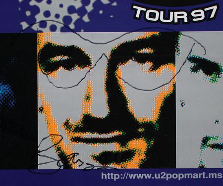 Lot #5369 U2 Signed 1997 PopMart Poster - Image 3