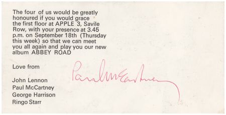 Lot #5026 Beatles: Paul McCartney Signed