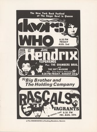 Lot #5084 Jimi Hendrix,JanisJoplin rare full concert ticket with originalprogram that includes The Doors and The Who - Image 5