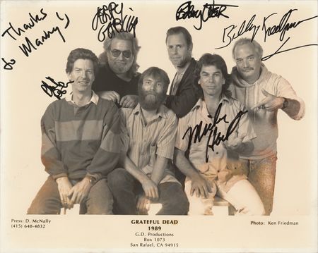 Lot #5134 Grateful Dead Signed Photograph - Image 1