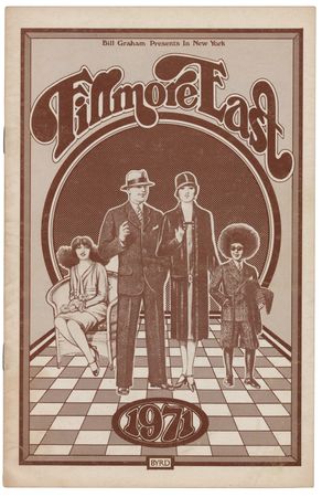 Lot #5262 Allman Brothers and Johnny Winter 1971 Fillmore East Program - Image 2