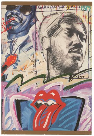 Lot #5107 Rolling Stones and Otis Redding 1989 Rock and Roll Hall of Fame Program - Image 1