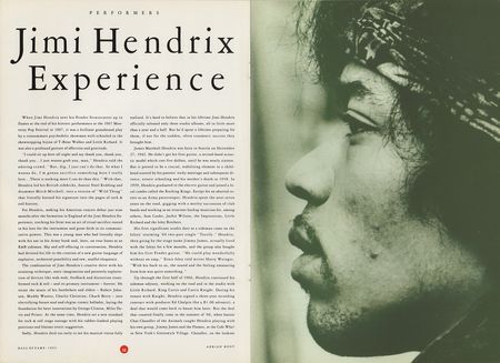 Lot #5093 Jimi Hendrix and The Yardbirds 1992 Rock and Roll Hall of Fame Program - Image 1