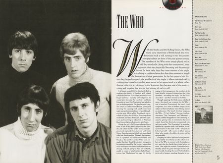Lot #5130 The Who and The Kinks 1990 Rock and Roll Hall of Fame Program - Image 2