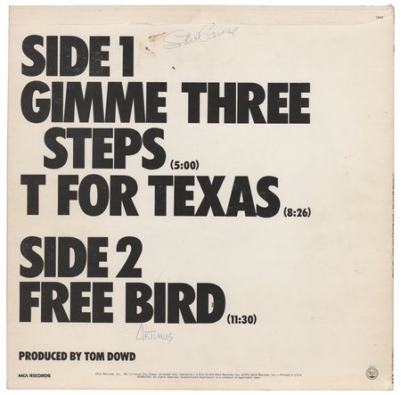 Lot #5245 Lynyrd Skynyrd Signed Album - Image 2