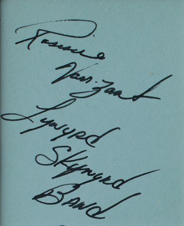 Lot #5246 Lynyrd Skynyrd: Ronnie Van Zant Signature - Image 2