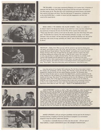 Lot #5079 Bob Dylan: First Annual 1963 Monterey Folk Festival Original Program - Image 2