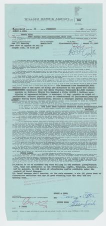 Lot #5223 Sonny and Cher: Sonny Bono (2) Signed Documents - Image 1