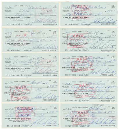 Lot #5215 Lovin Spoonful: John Sebastian (11) Signed Items - Image 1