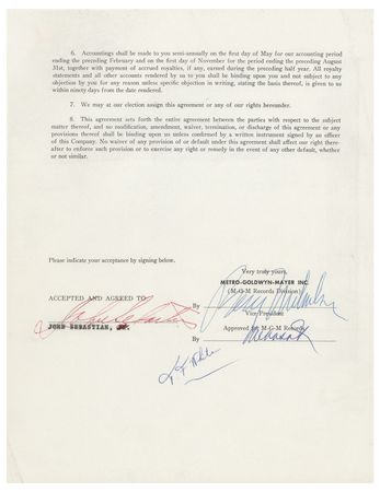 Lot #5215 Lovin Spoonful: John Sebastian (11) Signed Items - Image 2