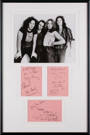 Lot #5250 Van Halen Signatures - Image 1