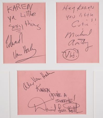 Lot #5250 Van Halen Signatures - Image 2