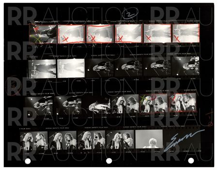 Lot #5241 Fleetwood Mac Archive of (22) Contact Sheet Photographs by Sam Emerson - Image 10