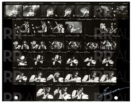 Lot #5241 Fleetwood Mac Archive of (22) Contact Sheet Photographs by Sam Emerson - Image 14