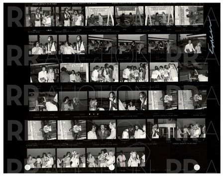 Lot #5241 Fleetwood Mac Archive of (22) Contact Sheet Photographs by Sam Emerson - Image 15