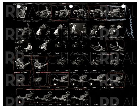Lot #5241 Fleetwood Mac Archive of (22) Contact Sheet Photographs by Sam Emerson - Image 16