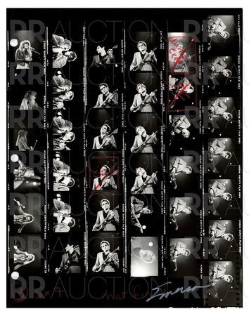 Lot #5241 Fleetwood Mac Archive of (22) Contact Sheet Photographs by Sam Emerson - Image 17