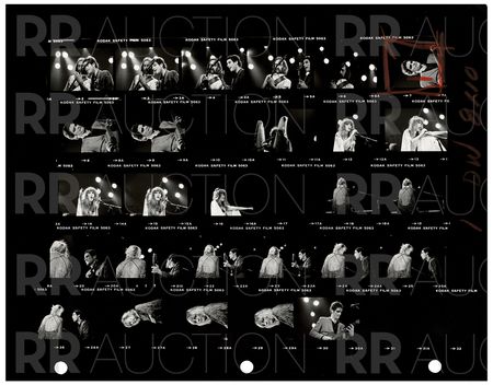 Lot #5241 Fleetwood Mac Archive of (22) Contact Sheet Photographs by Sam Emerson - Image 19