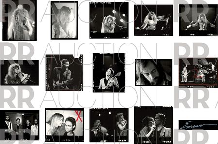 Lot #5241 Fleetwood Mac Archive of (22) Contact Sheet Photographs by Sam Emerson - Image 2